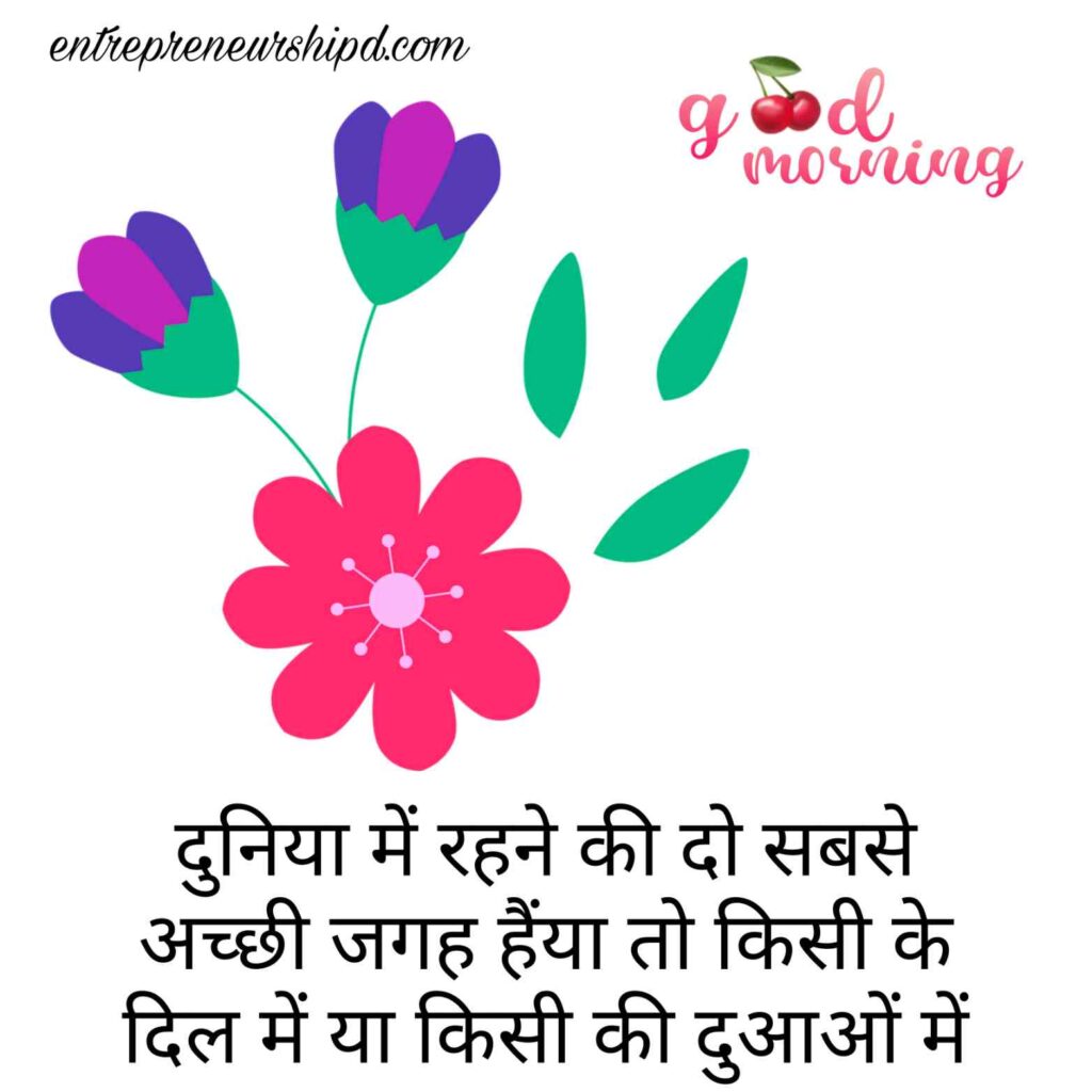 Good morning image with Quotes in Hindi 