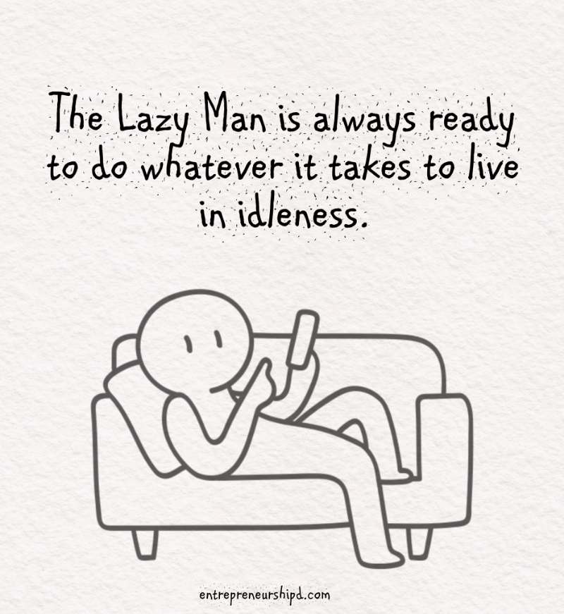 Lazy Man Quotes