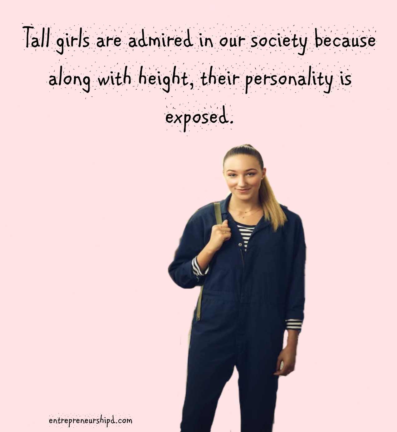 Positive Long Height Girl Quotes